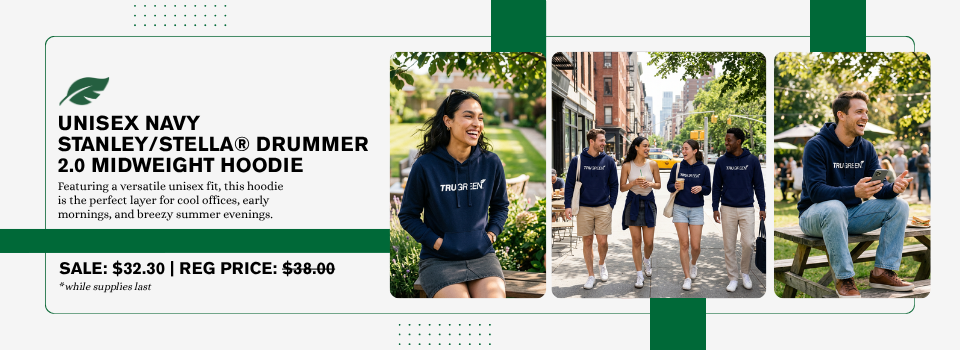 Unisex Navy Midweight Hoodie - Sale $32.30