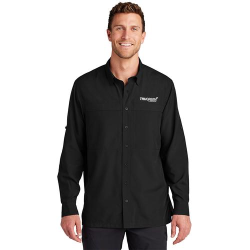 Men's Black Long Sleeve Breathable Shirt