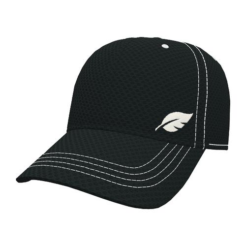 Black Textured Mesh Cap