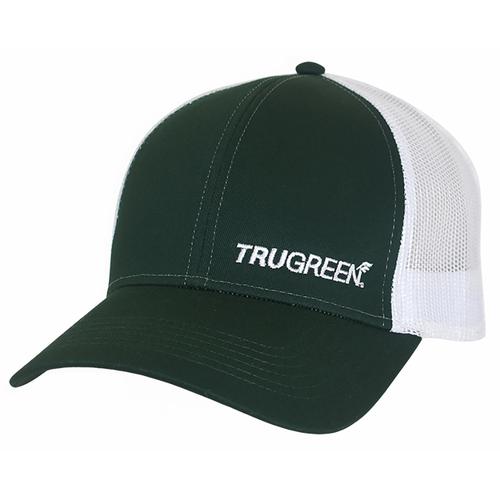 Green/White Two-Tone Trucker Mesh Back Cap