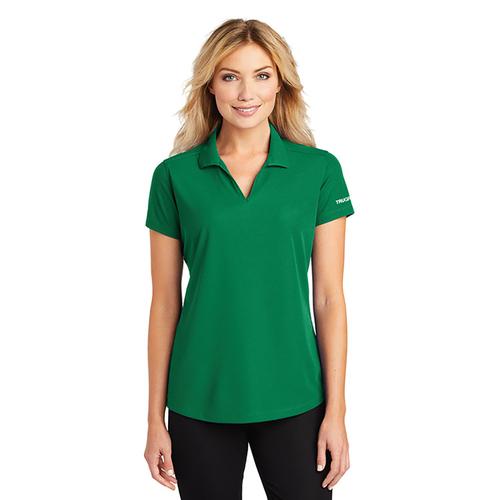 Women's Green Grid Performance Polo