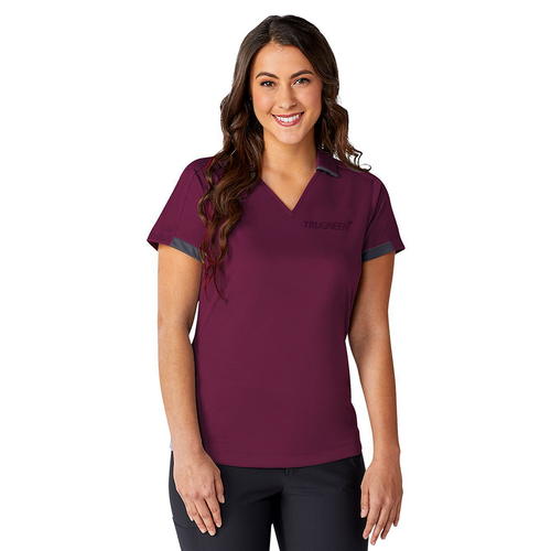 Women's Maroon/Gray Polo