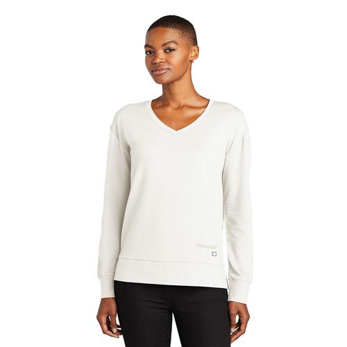 Women’s Ivory OGIO® Luuma Flex Long Sleeve V-Neck