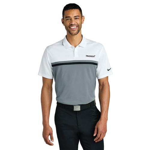 Men’s White/Grey/Black Nike Dri-FIT Victory Colorblock Polo