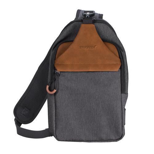 Charcoal/Tan Tech Sling Pack with USB Port